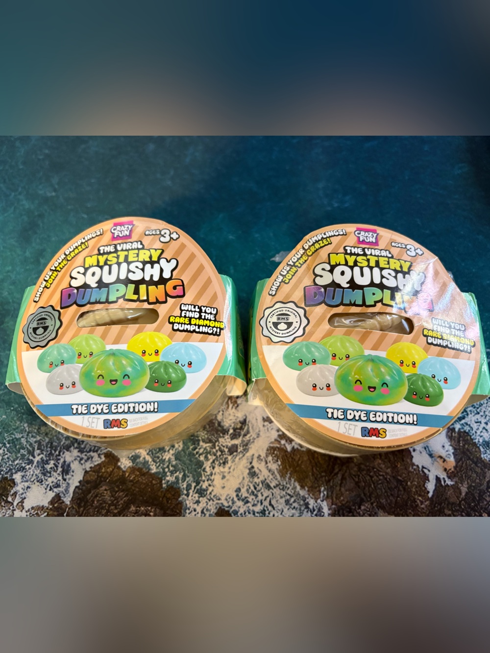 Sealed Mystery Squishy Dumpling Tie Dye edition